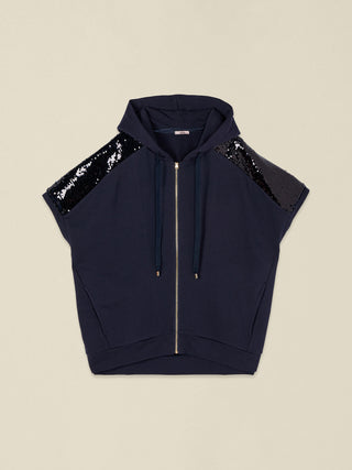GRANATOWA BLUZA