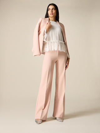 SPODNIE PUDROWY RÓŻ