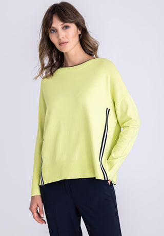 SWETER LIMONKOY Z LAMPASEM